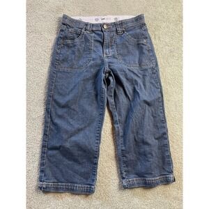 Lee Jeans, Women's Size 10M, Blue, Denim, Capri, Stretchy, Elastic Waist
